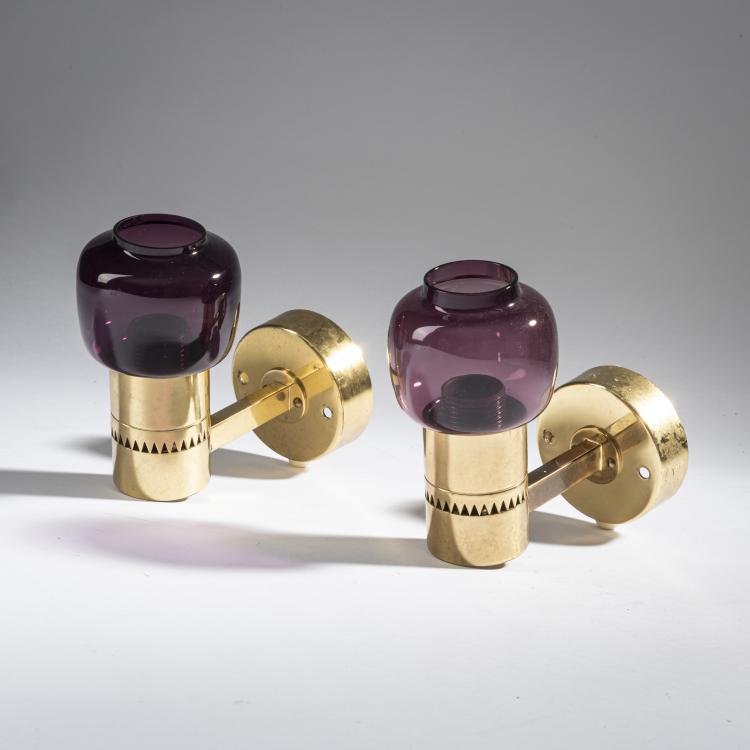 Hauptbild zu Objekt, 2 sconces, 1960s, Hans-Agne Jakobsson, Jakobsson, Hans-Agne, Markaryd, 164B 439