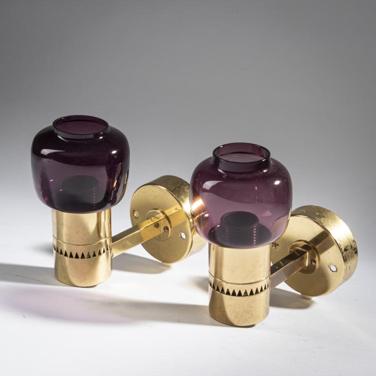 Bild 1 zu Objekt, 2 sconces, 1960s, Hans-Agne Jakobsson, Jakobsson, Hans-Agne, Markaryd, 164B 439