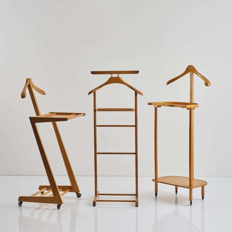 Hauptbild zu Objekt, 3 valet stands, 1960s, Karl Oppenl&auml;nder, Opal-Kleinm&ouml;bel, Deutschland; Oppenl&auml;nder, Karl & S&ouml;hne, Waiblingen, 164B 395