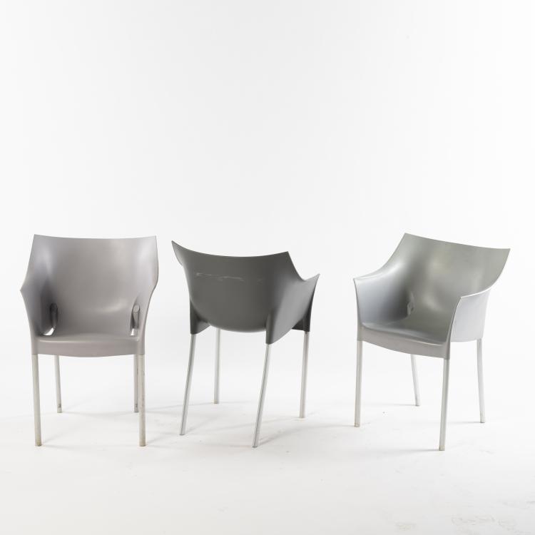 Bild 1 zu Objekt, 3 'Dr. No' chairs, 1996, Philippe Starck, Kartell, Noviglio, 164B 503