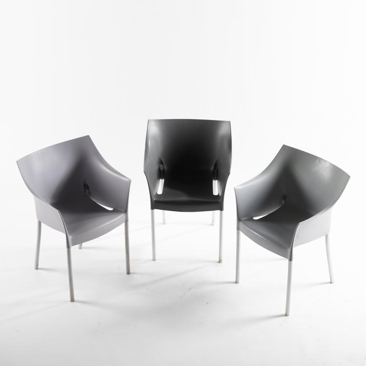 Bild 2 zu Objekt, 3 'Dr. No' chairs, 1996, Philippe Starck, Kartell, Noviglio, 164B 503
