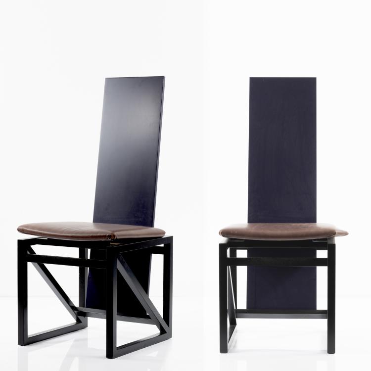 Bild 1 zu Objekt, 2 'Edo 2' chairs, c. 1982, Kisho Kurokawa, PPM, Tokio, 164B 315