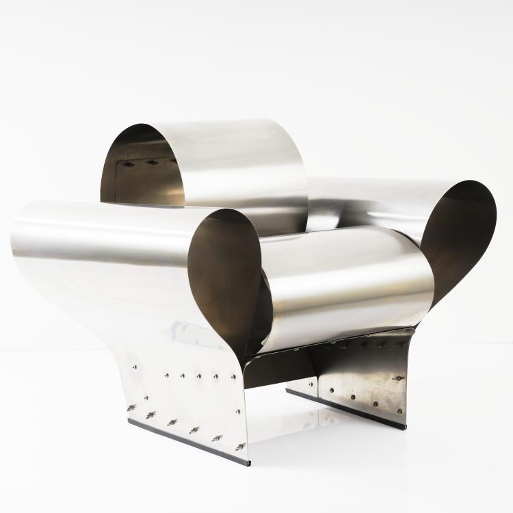 Hauptbild zu Objekt, 'Well tempered chair', 1986/87, Ron Arad, Vitra Design, Weil am Rhein, 164B 326