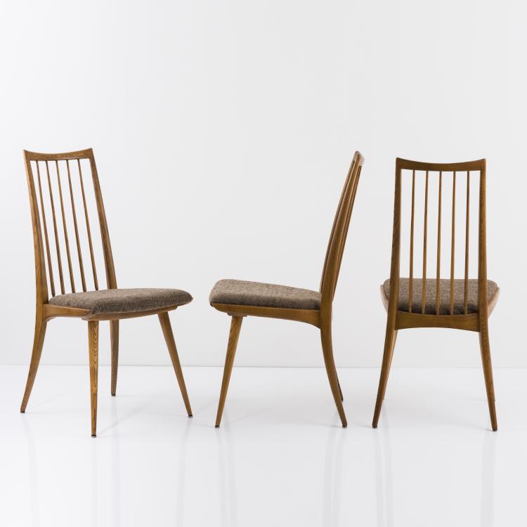 Bild 1 zu Objekt, 6 '6057' chairs, 1955, Ernst Martin Dettinger, Lucas Schnaidt, Steinheim/ Murr., 164B 385