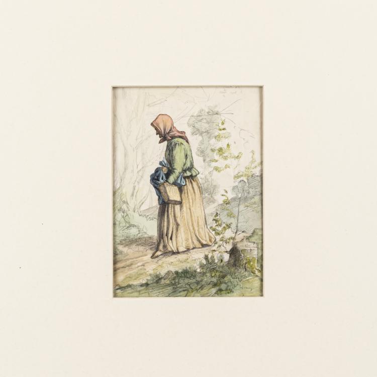 Hauptbild zu Objekt, Drawings and sketches, second half of the 19th century, Albert Venus, 166B 294