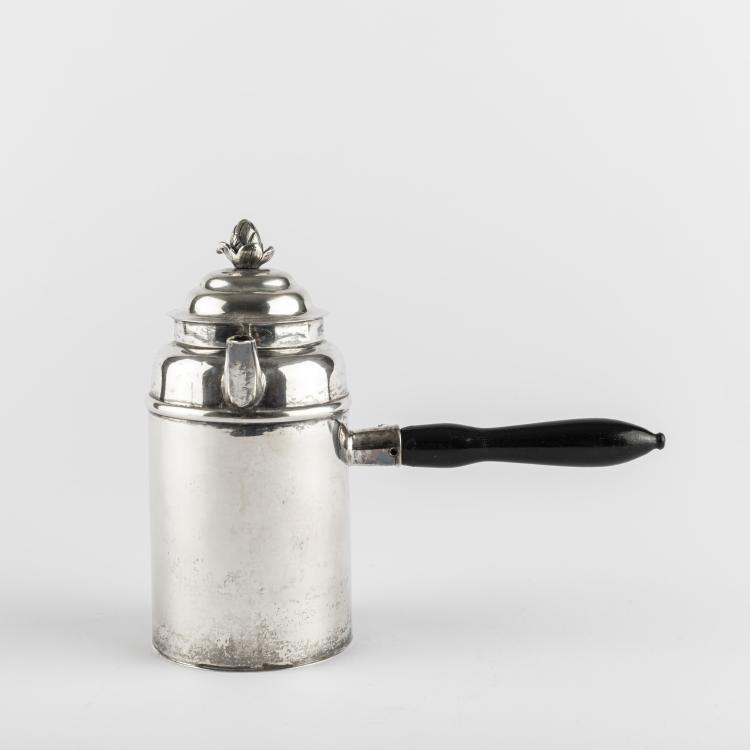 Hauptbild zu Objekt, Chocolate pot with handle, 1760, Carl David Schr&ouml;del, Schr&ouml;del, Gebr&uuml;der, Dresden, 165C 355