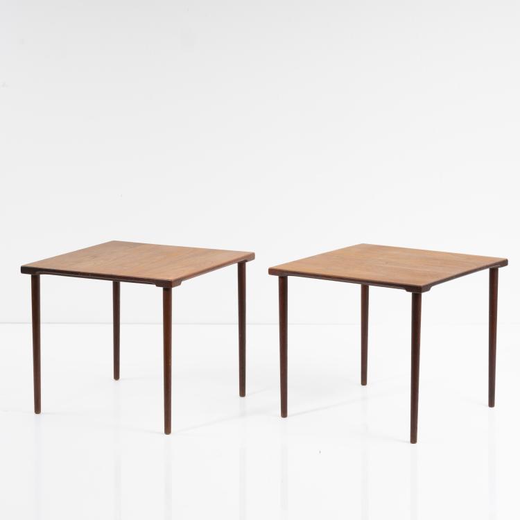 Hauptbild zu Objekt, Zwei Beistelltischchen, 1950er Jahre, France & Daverkosen, Kopenhagen, 167B 480