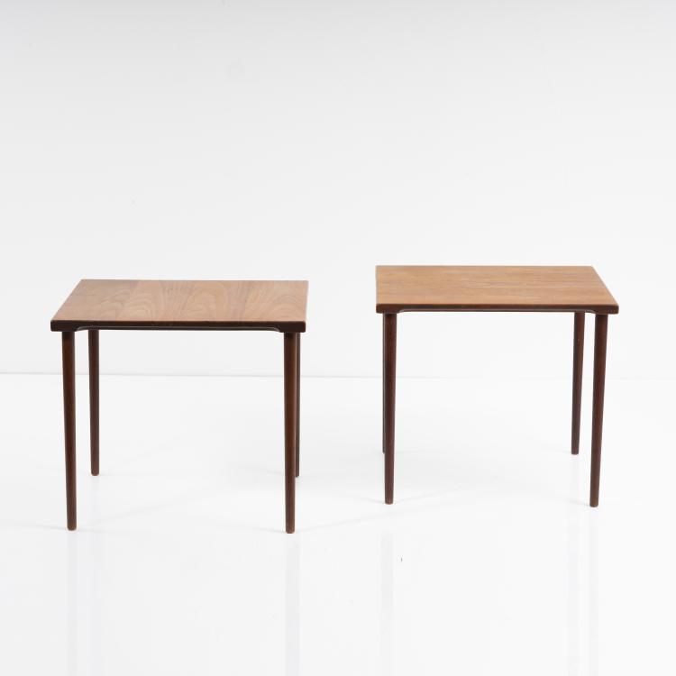 Bild 1 zu Objekt, Zwei Beistelltischchen, 1950er Jahre, France & Daverkosen, Kopenhagen, 167B 480