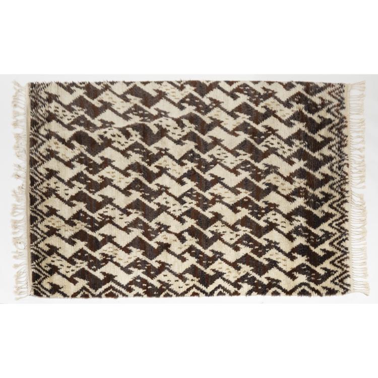 Hauptbild zu Objekt, 'Kr&aring;kan' carpet, 1946, Ann-Mari Forsberg, M&aring;&aring;s-Fjetterstr&ouml;m, M&auml;rta AB, B&aring;stad, 167B 451