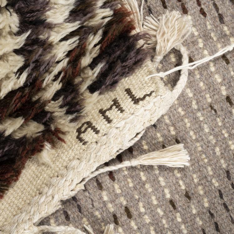 Bild 3 zu Objekt, 'Kr&aring;kan' carpet, 1946, Ann-Mari Forsberg, M&aring;&aring;s-Fjetterstr&ouml;m, M&auml;rta AB, B&aring;stad, 167B 451
