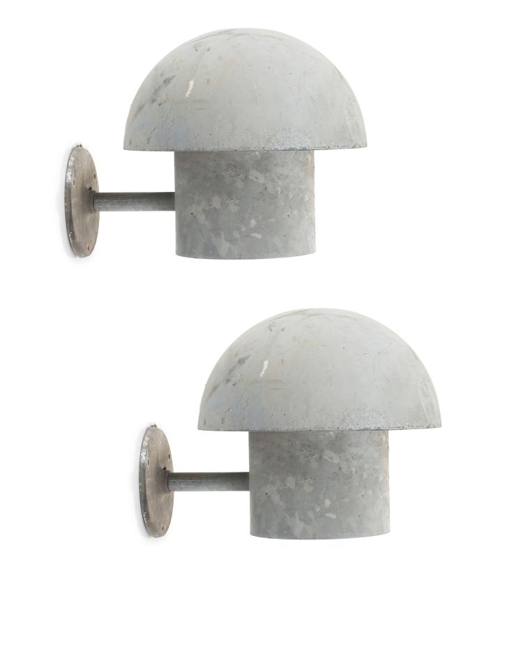 Hauptbild zu Objekt, 2 outdoor wall lights, 1930s, Bjarne Bech, Poulsen, Louis, Kopenhagen, 164B 413