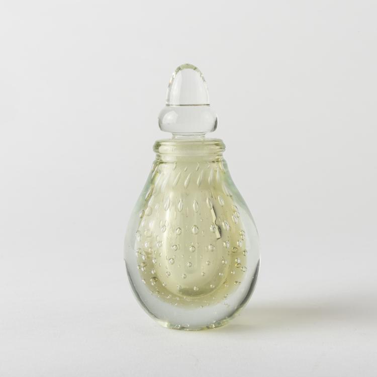 Hauptbild zu Objekt, Flakon mit Stopfen 'A bolle', um 1935, Carlo Scarpa, Venini & C., Murano, 167C 644