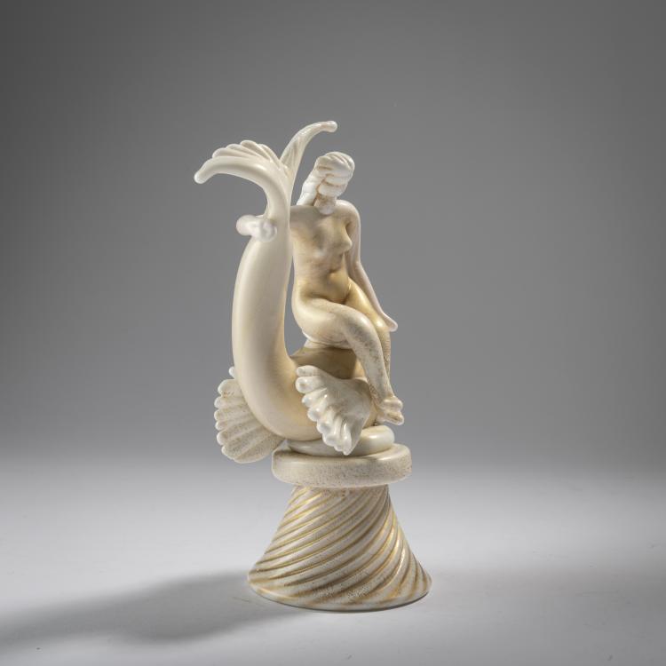 Bild 1 zu Objekt, 'Donna e pesce' table decoration, c. 1930, Napoleone Martinuzzi (attributed), Zecchin-Martinuzzi, Murano (zugeschrieben/attributed), 167C 604