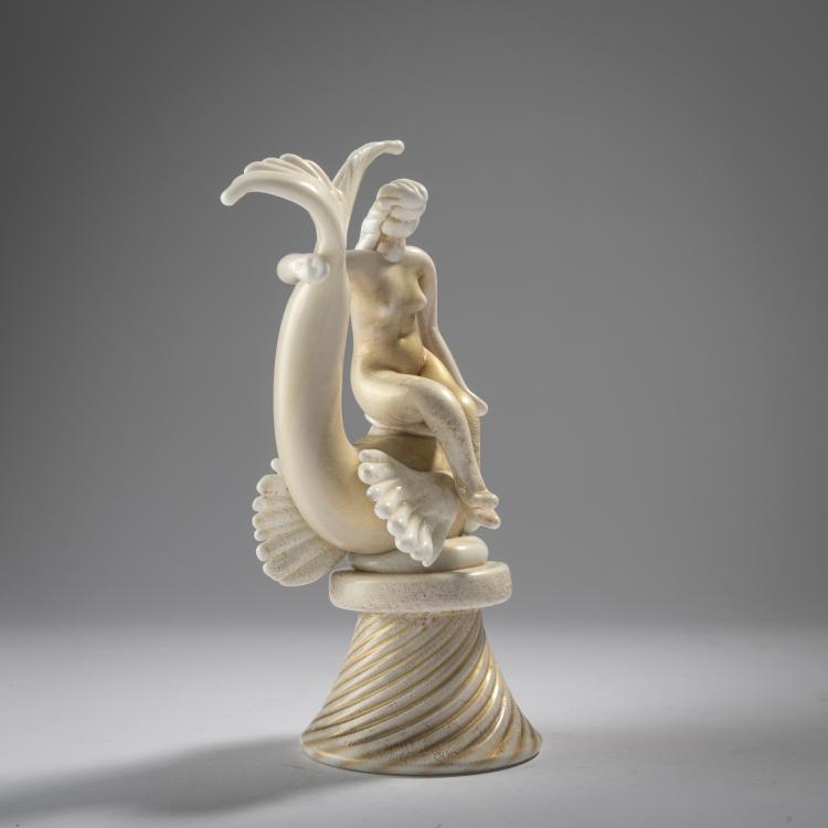 Bild 2 zu Objekt, 'Donna e pesce' table decoration, c. 1930, Napoleone Martinuzzi (attributed), Zecchin-Martinuzzi, Murano (zugeschrieben/attributed), 167C 604