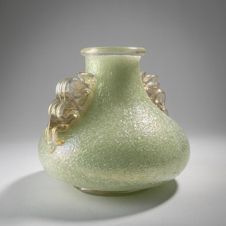 Bild 1 zu Objekt, 'Pulegoso' vase, c. 1933, Napoleone Martinuzzi (after), Barovier Seguso & Ferro, Murano (zugeschrieben/attributed), 167C 709