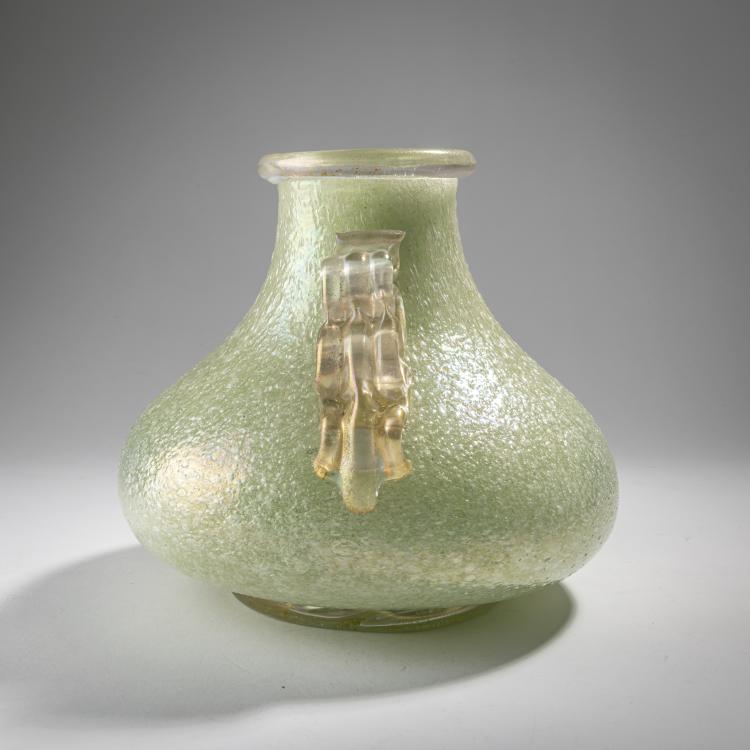 Bild 2 zu Objekt, 'Pulegoso' vase, c. 1933, Napoleone Martinuzzi (after), Barovier Seguso & Ferro, Murano (zugeschrieben/attributed), 167C 709