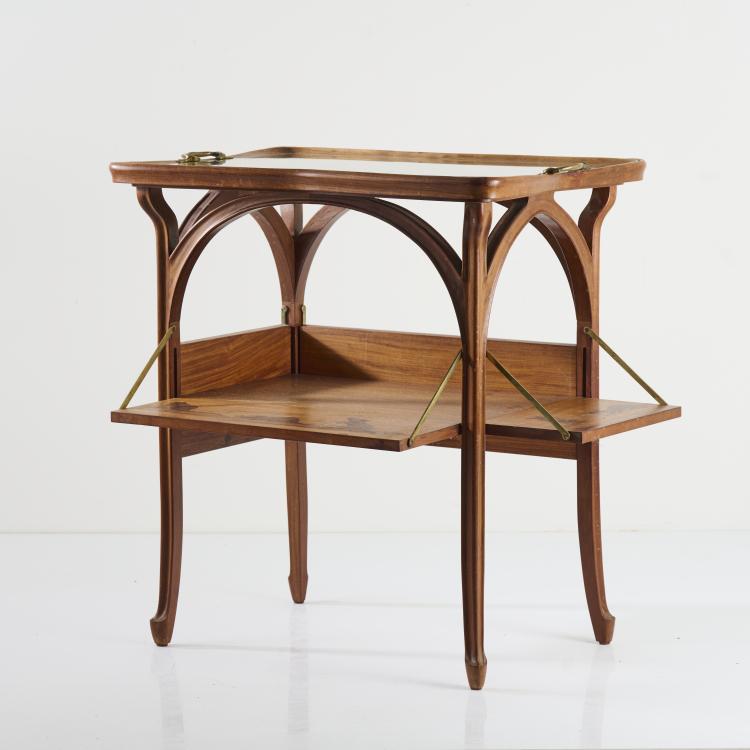 Hauptbild zu Objekt, Ausklappbarer Teetisch, um 1910, Louis Majorelle, Majorelle, Louis, Nancy, 165C 457