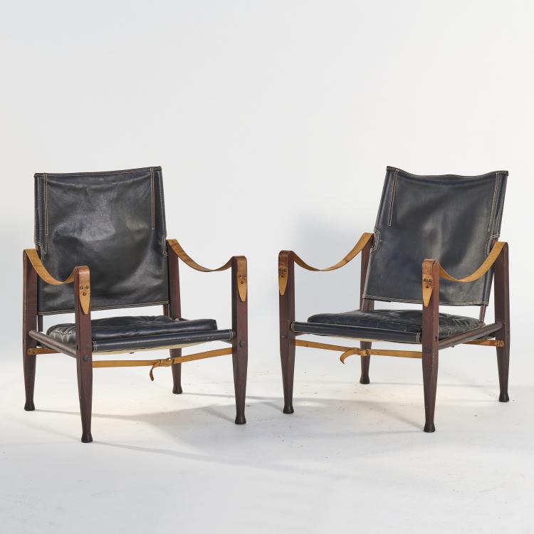 Hauptbild zu Objekt, Two 'Safari' armchairs, 1933, Kaare Klint, Rud. Rasmussens Snedkerier Aps, Kopenhagen, 167B 375