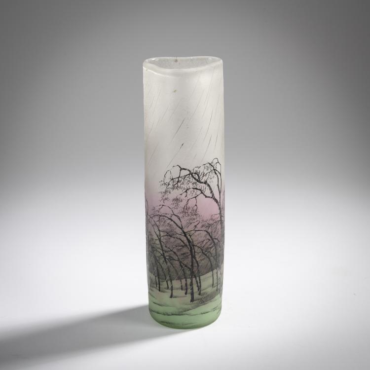 Bild 1 zu Objekt, Vase 'Pluviose' oder 'Une pluie', 1900, Henri Berg&eacute;, Daum Fr&egrave;res, Nancy, 165B 89