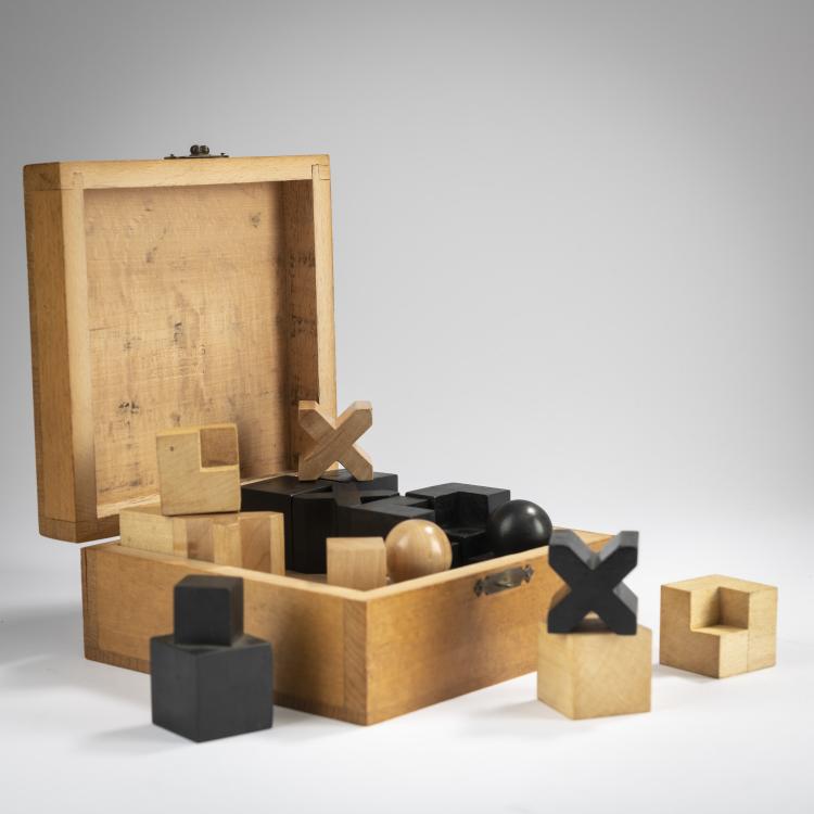 Bild 6 zu Objekt, Bauhaus - chess game 'XVI', 1924, Josef Hartwig, Bauhaus, Weimar, 166A 56