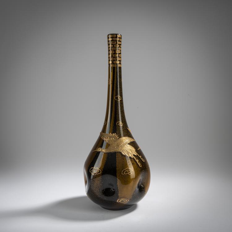 Bild 2 zu Objekt, Enghalsvase 'Ophir' mit japonisierendem Dekor, 1904, L&ouml;tz Wwe., Klosterm&uuml;hle, 165B 266