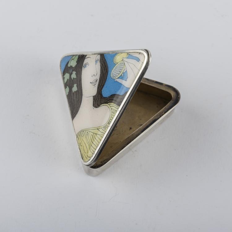 Bild 1 zu Objekt, Pill box, c. 1900, Josef Maria Auchentaller, Scheid, G.A., Wien, 165C 362