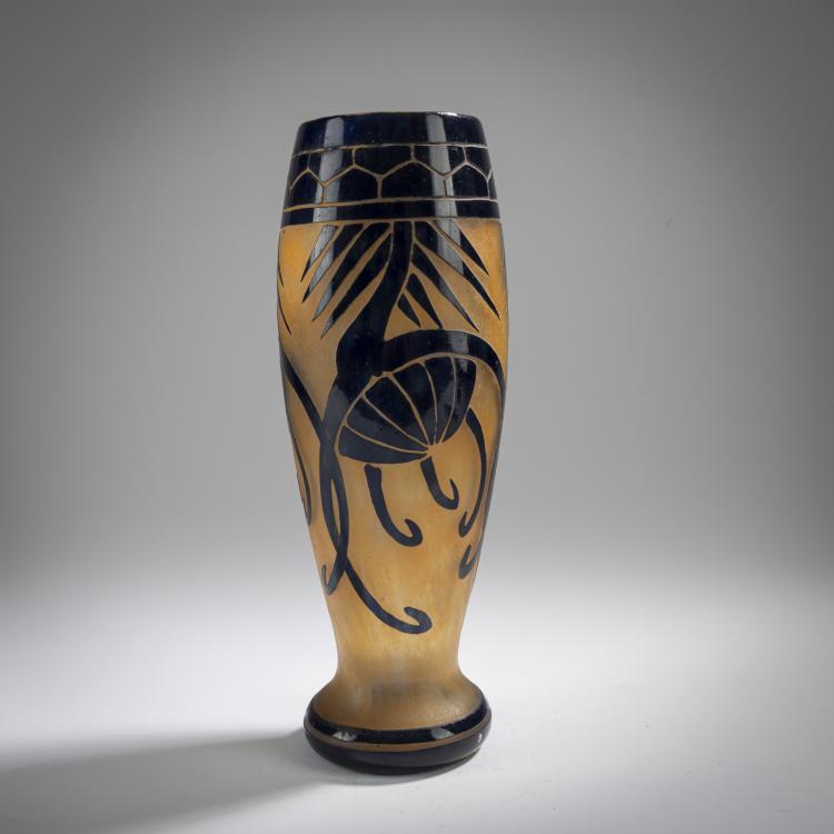 Bild 1 zu Objekt, Hohe Vase 'Card&egrave;res', 1918-21, Schneider, Epinay-sur-Seine, 165B 194