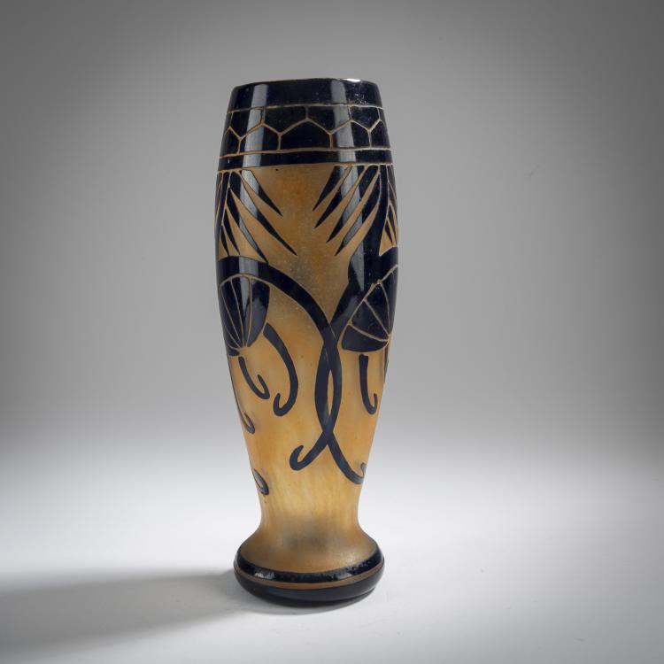 Bild 2 zu Objekt, Hohe Vase 'Card&egrave;res', 1918-21, Schneider, Epinay-sur-Seine, 165B 194