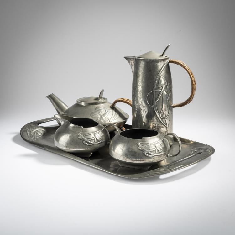 Bild 1 zu Objekt, Coffee, tea service, 1903, Archibald Knox, Liberty & Co., London; Haseler, William, 166A 2