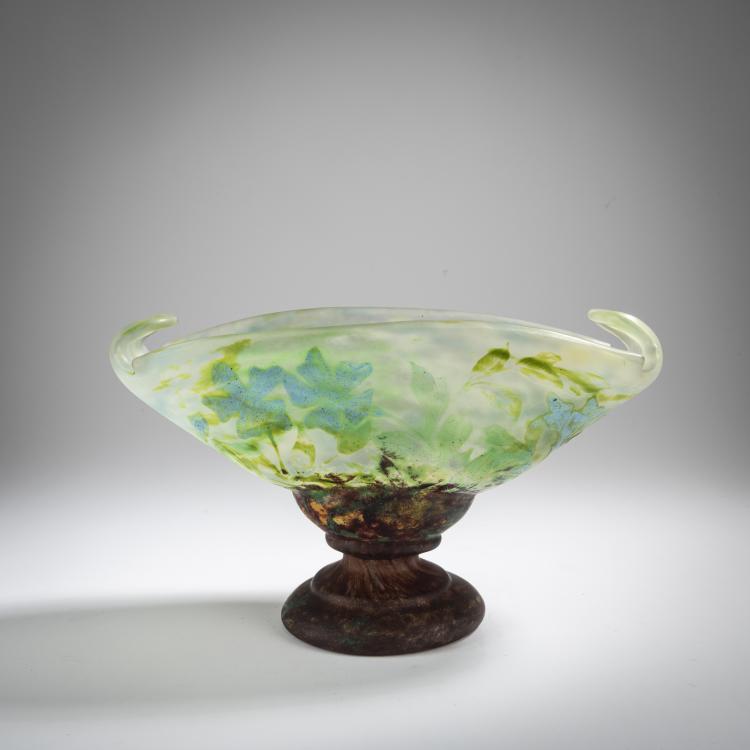 Hauptbild zu Objekt, Aufsatzschale 'Pervenches', 1905-10, Daum Fr&egrave;res, Nancy, 165B 104