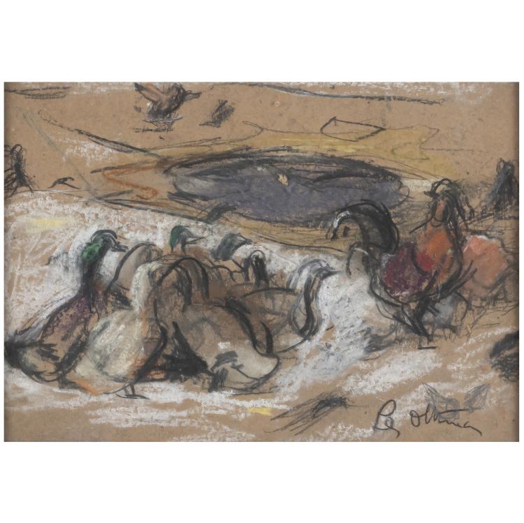 Hauptbild zu Objekt, Entenstudien, 20. Jh, 172C 412