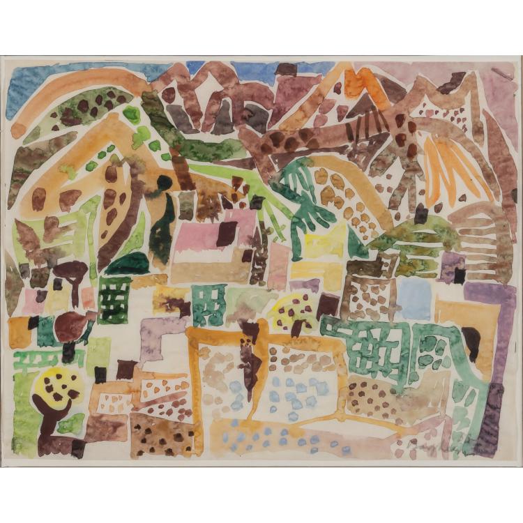 Hauptbild zu Objekt, City View, 1953, Eduard Bargheer, 166B 297