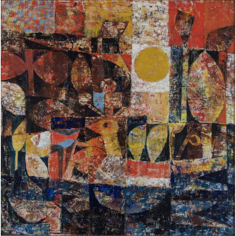 Hauptbild zu Objekt, 'Garten Eden', 1960, Ota Janeček, 166B 316