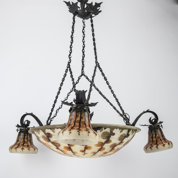 Bild 1 zu Objekt, Deckenleuchte 'Monnaie du Pape', 1919-21, Schneider, Epinay-sur-Seine, 165B 204