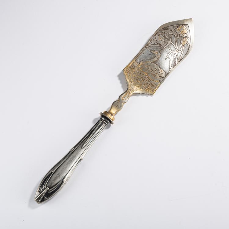 Hauptbild zu Objekt, Cake server, c. 1900, Bahner, Franz, D&uuml;sseldorf, 165C 344