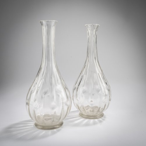 2 'Meteor' carafes, 1899