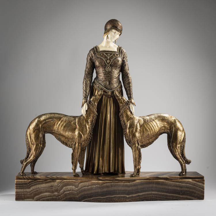 Hauptbild zu Objekt, 'Les Amis de toujours', c. 1925, Dem&egrave;tre H. Chiparus, LNJL - Les Neveux de Jules Lehmann, 165C 290