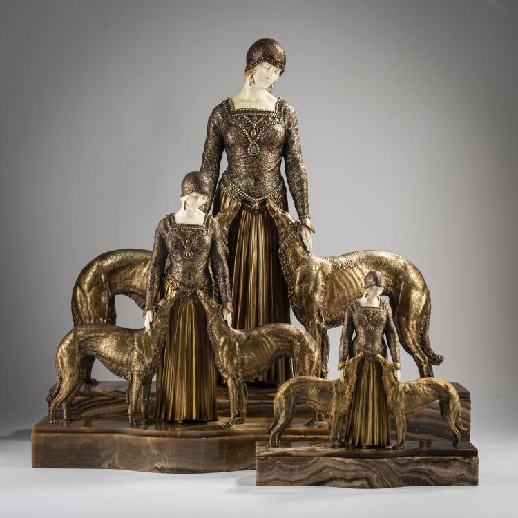 Bild 4 zu Objekt, 'Les Amis de toujours', c. 1925, Dem&egrave;tre H. Chiparus, LNJL - Les Neveux de Jules Lehmann, 165C 290