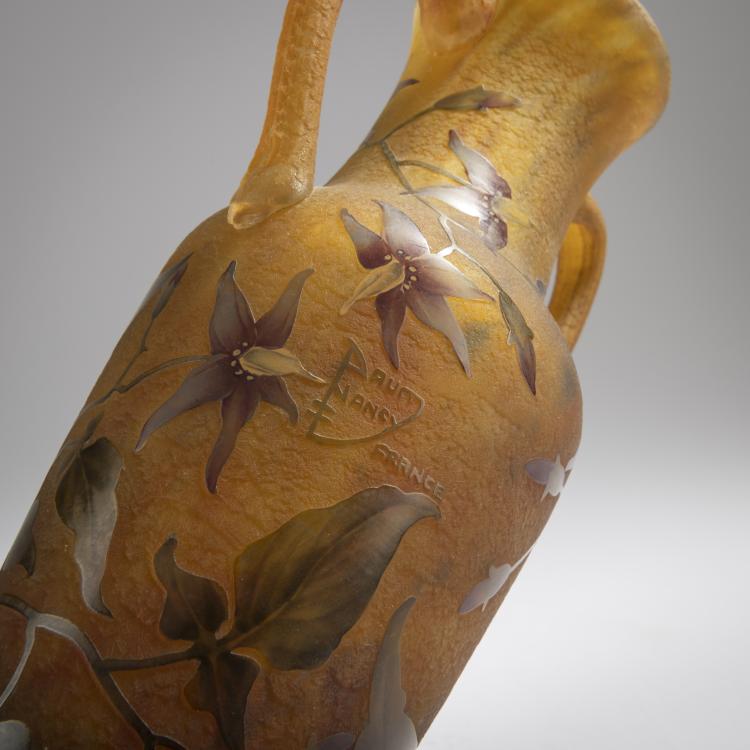 Bild 3 zu Objekt, Henkelvase 'Solan&eacute;es', 1910-15, Daum Fr&egrave;res, Nancy, 165B 111