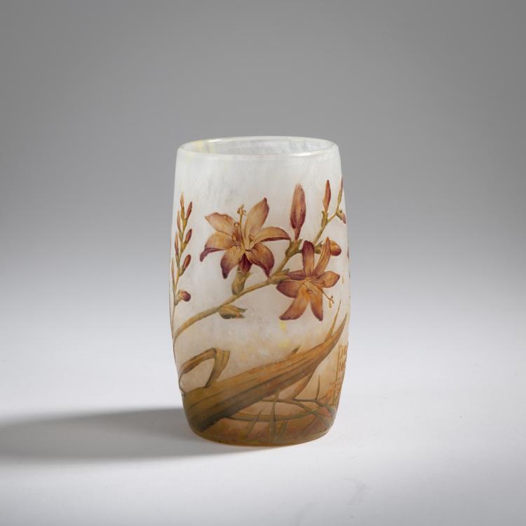 Hauptbild zu Objekt, Vase 'Montbretias', 1905-10, Henri Berg&eacute;, Daum Fr&egrave;res, Nancy, 165B 105