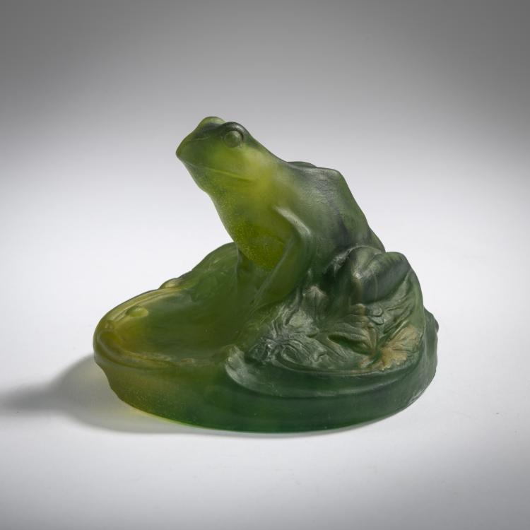 Hauptbild zu Objekt, 'Grenouille' paperweight, c. 1908, Amalric Walter, Daum Fr&egrave;res, Nancy, 165B 109