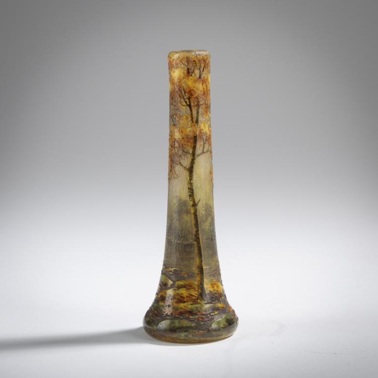 Bild 1 zu Objekt, Kleine Vase 'Paysage en automne', 1905-10, Daum Fr&egrave;res, Nancy, 165B 106