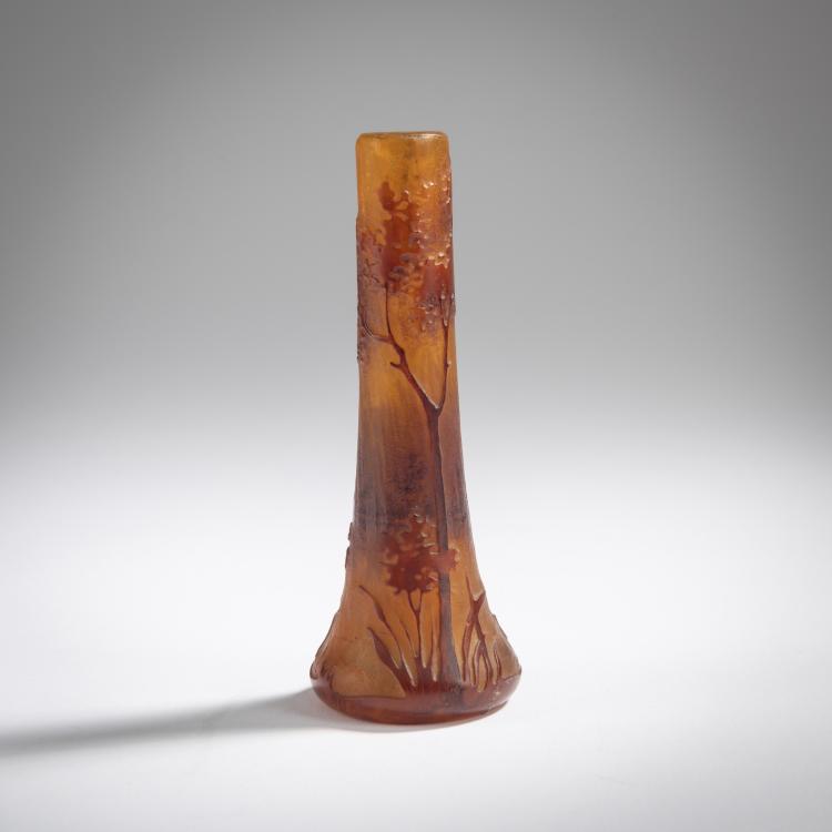 Hauptbild zu Objekt, Miniaturvase 'Paysage', um 1910, Daum Fr&egrave;res, Nancy, 165B 121