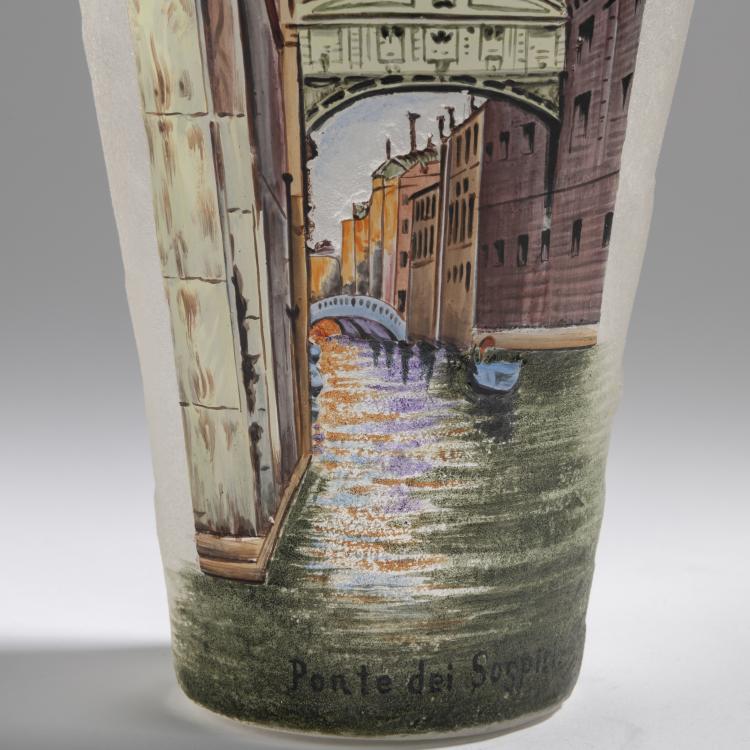 Bild 3 zu Objekt, Vase 'Ponte dei Sospiri', um 1900, Legras & Cie., Saint-Denis, 165B 186