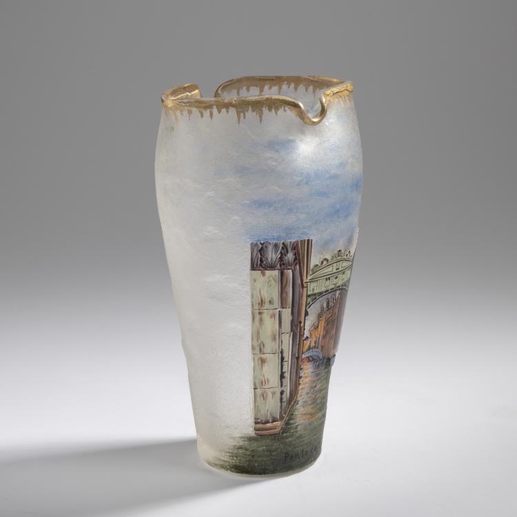 Bild 4 zu Objekt, Vase 'Ponte dei Sospiri', um 1900, Legras & Cie., Saint-Denis, 165B 186
