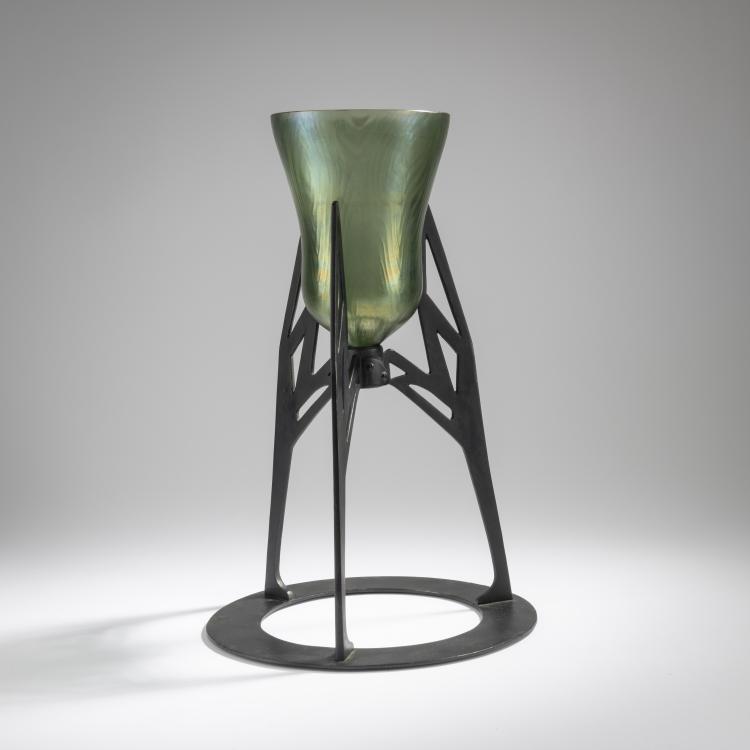 Bild 1 zu Objekt, Windlicht 'M&auml;ander' 1900, L&ouml;tz Wwe., Klosterm&uuml;hle, 165B 250