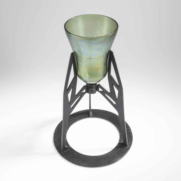 Bild 3 zu Objekt, Windlicht 'M&auml;ander' 1900, L&ouml;tz Wwe., Klosterm&uuml;hle, 165B 250