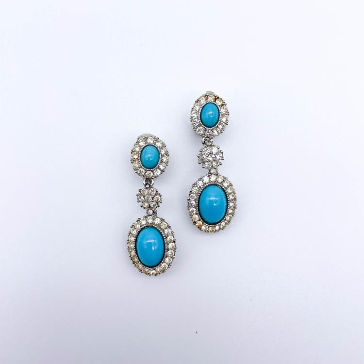 Hauptbild zu Objekt, Vintage clip earrings, D&rsquo;Orlan, 166O 32