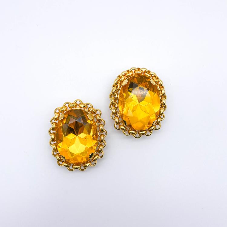 Hauptbild zu Objekt, Vintage clip earrings, Escada, 166O 46