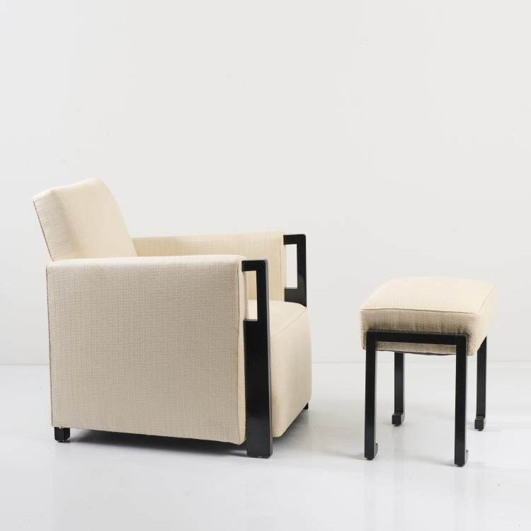 Hauptbild zu Objekt, Armchair with ottoman, c. 1930, Christian, Lyon Krass, Krass, Christian, Lyon, 165C 449